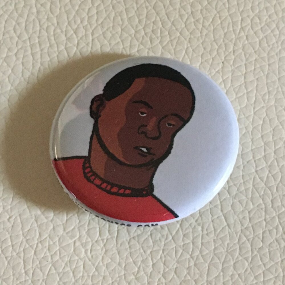 Comic Artist Illustration Button Pin Indie Art Collectible